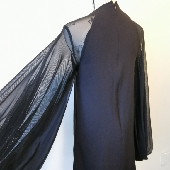 COS lantern sleeve gothic mini dress - Picture 6 of 10